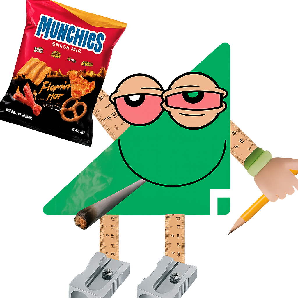 HIGHPOTENUSE Character with Munchies